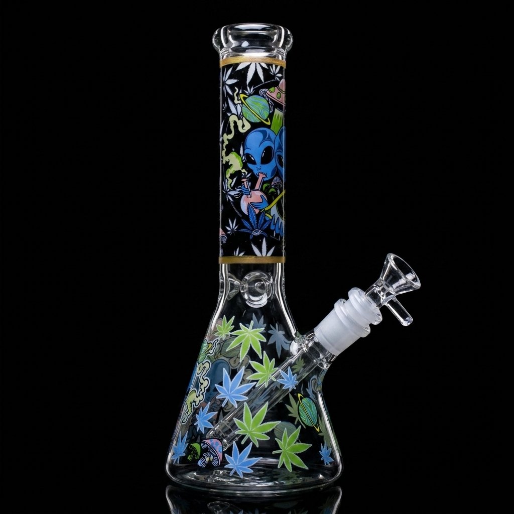 10 Inch Beaker Bong Alien