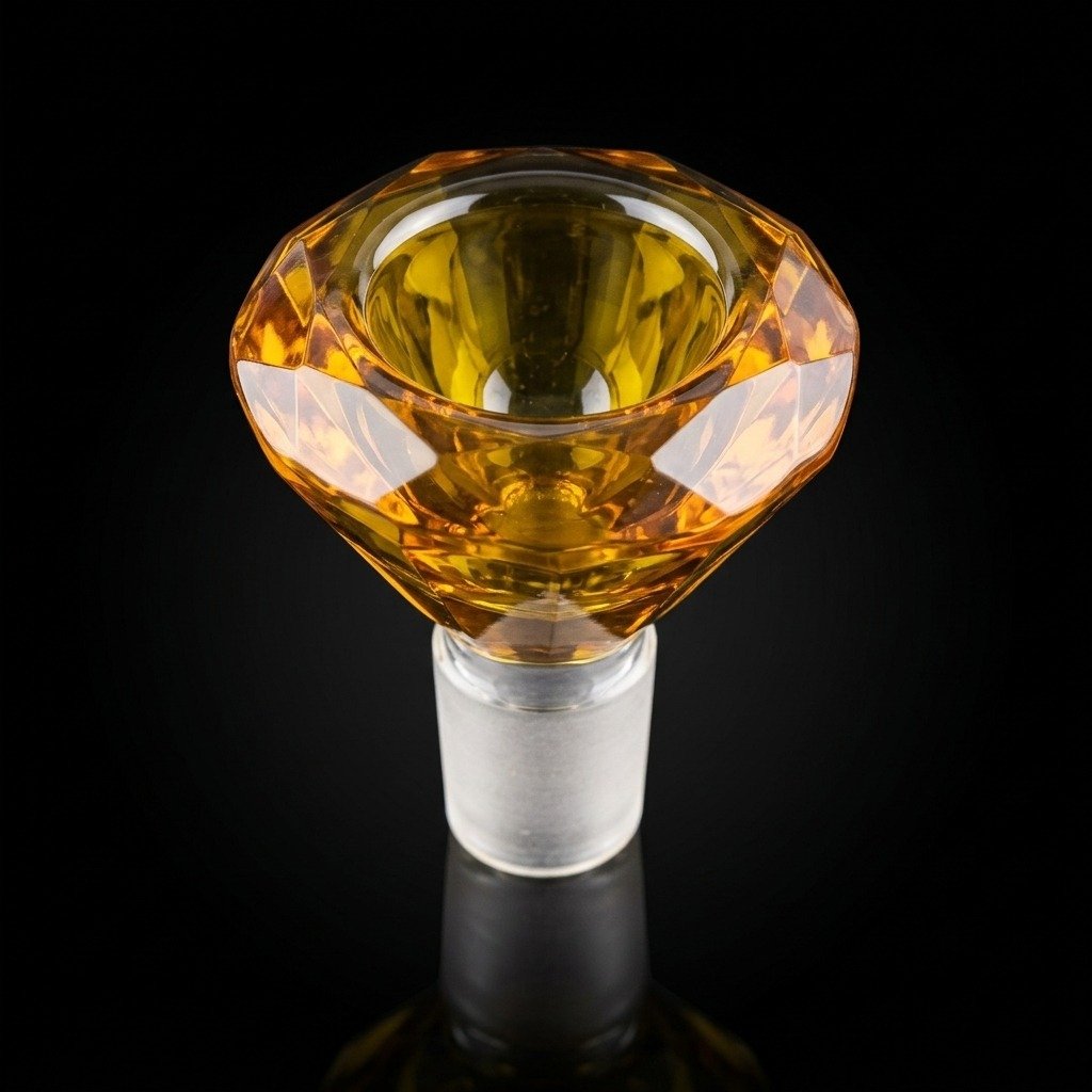 Flower Bowl Pipe Attachment - Diamond Bowl - 14 mm Male - Image 4