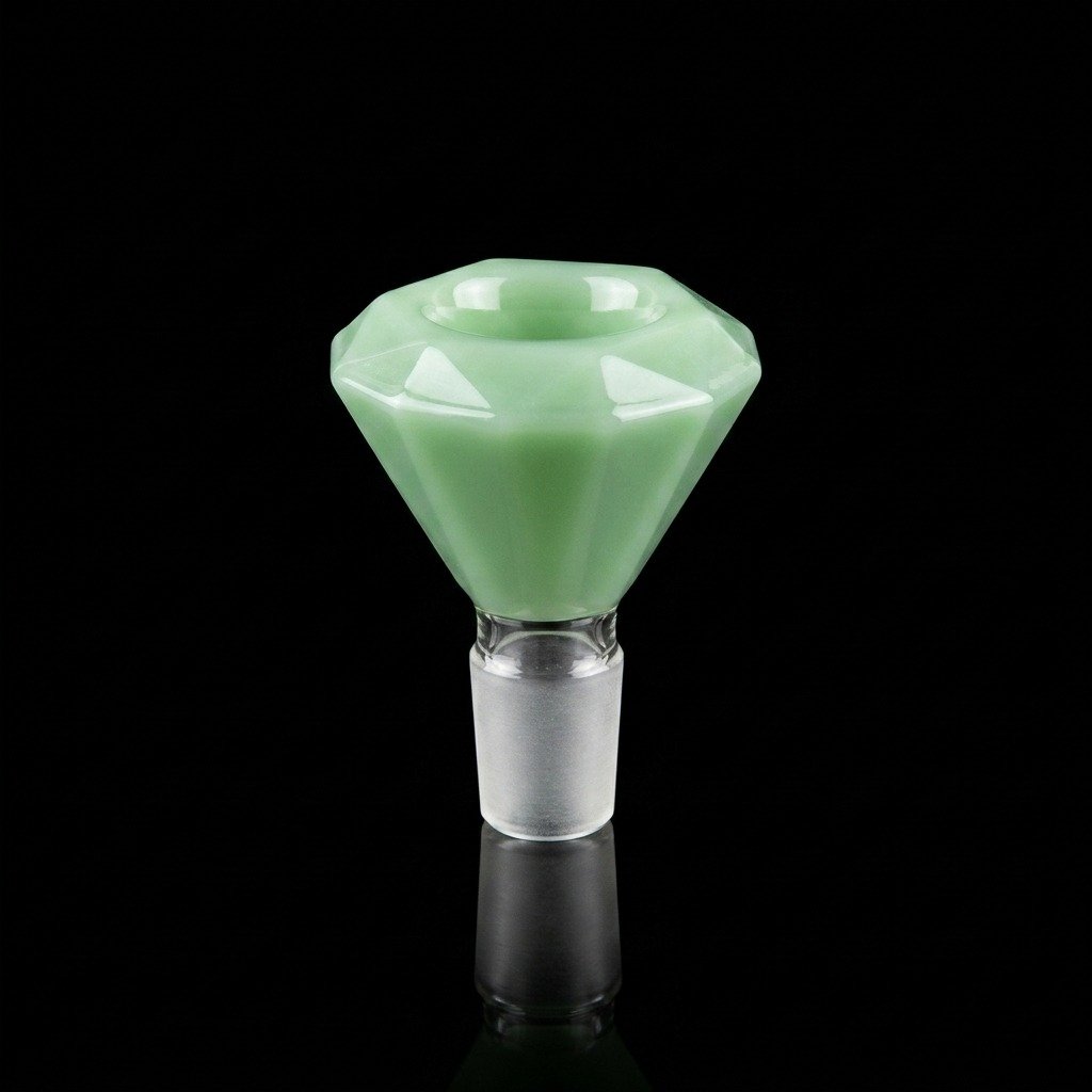 Flower Bowl Pipe Attachment - Diamond Bowl - 14 mm Male - Image 2