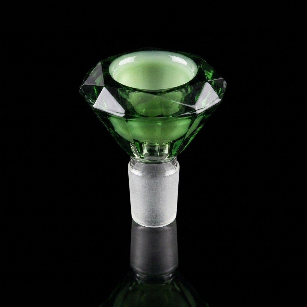 Flower Bowl Pipe Attachment - Diamond Bowl - 14 mm Male - Image 5