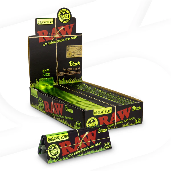 RAW Rolling Papers Black Organic Hemp